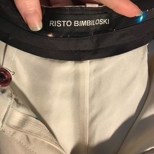 Risto Bimbliski 100% Silk Inverted Galaxy Trousers